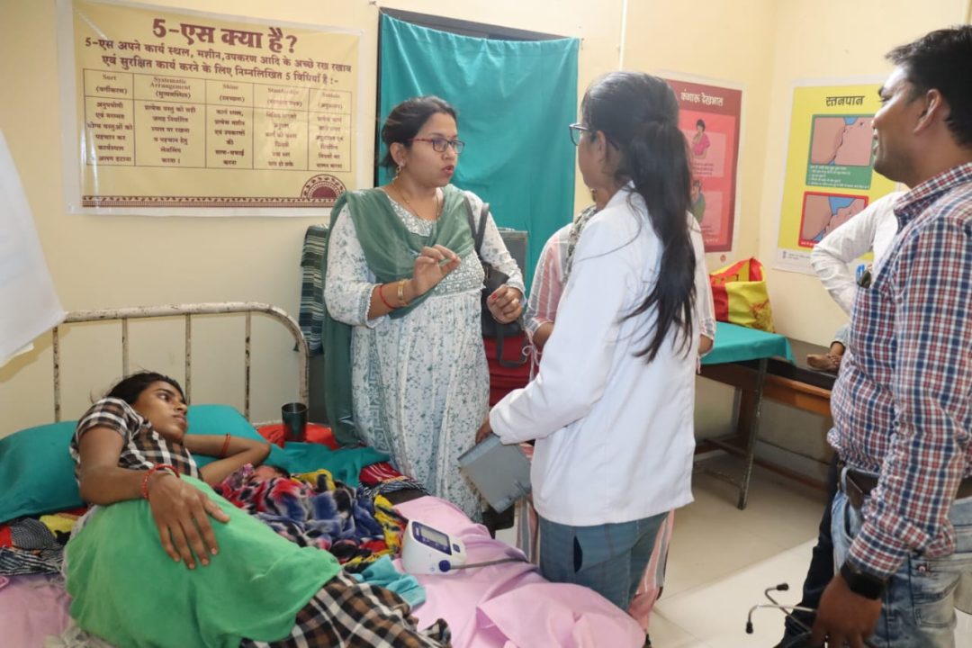 वर्षों बाद सक्ती बी उपस्वास्थ्य केंद्र में गूंजी नवजात शिशु की किलकारी