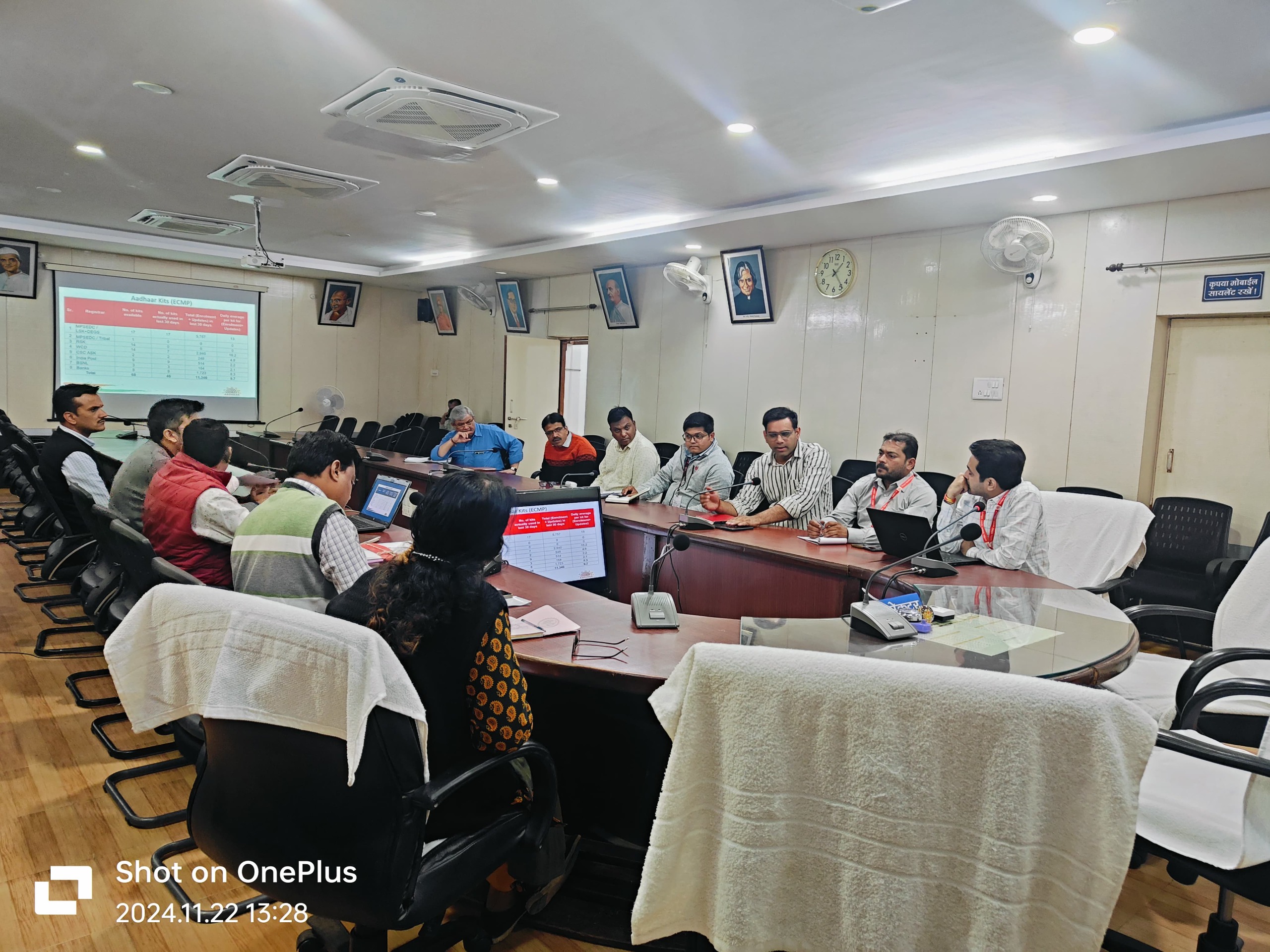 जिला स्तरीय आधार निगरानी समिति की बैठक आयोजित