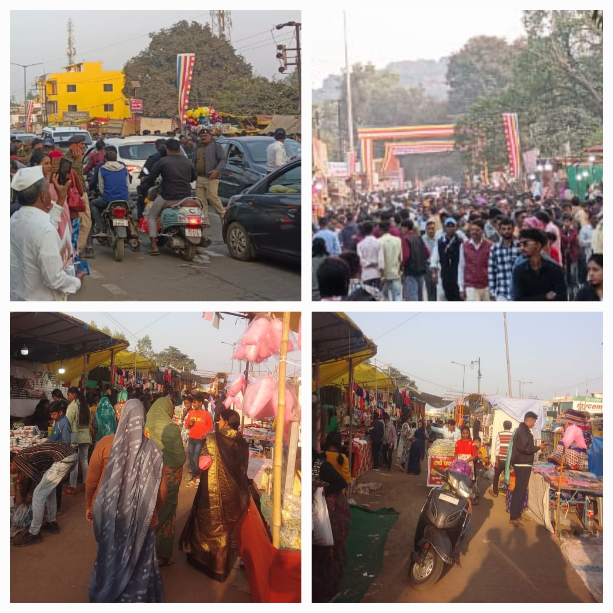 लापरवाही के चलते वार्षिकोत्सव मे फैली अव्यवस्था घंटों लगा रहा जाम।