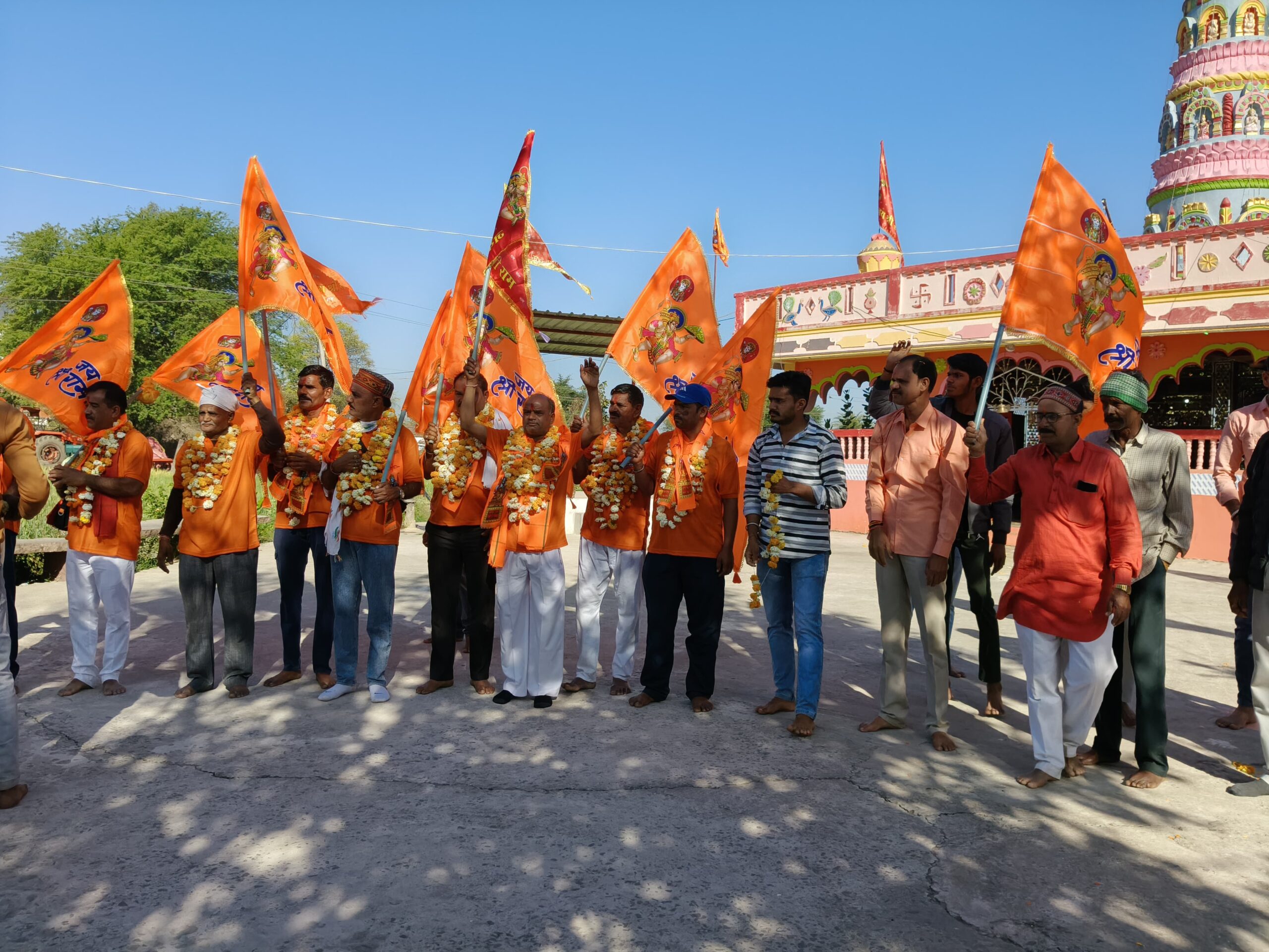 सांची से पवित्र छींद धाम की सदभावना पदयात्रा शुरू