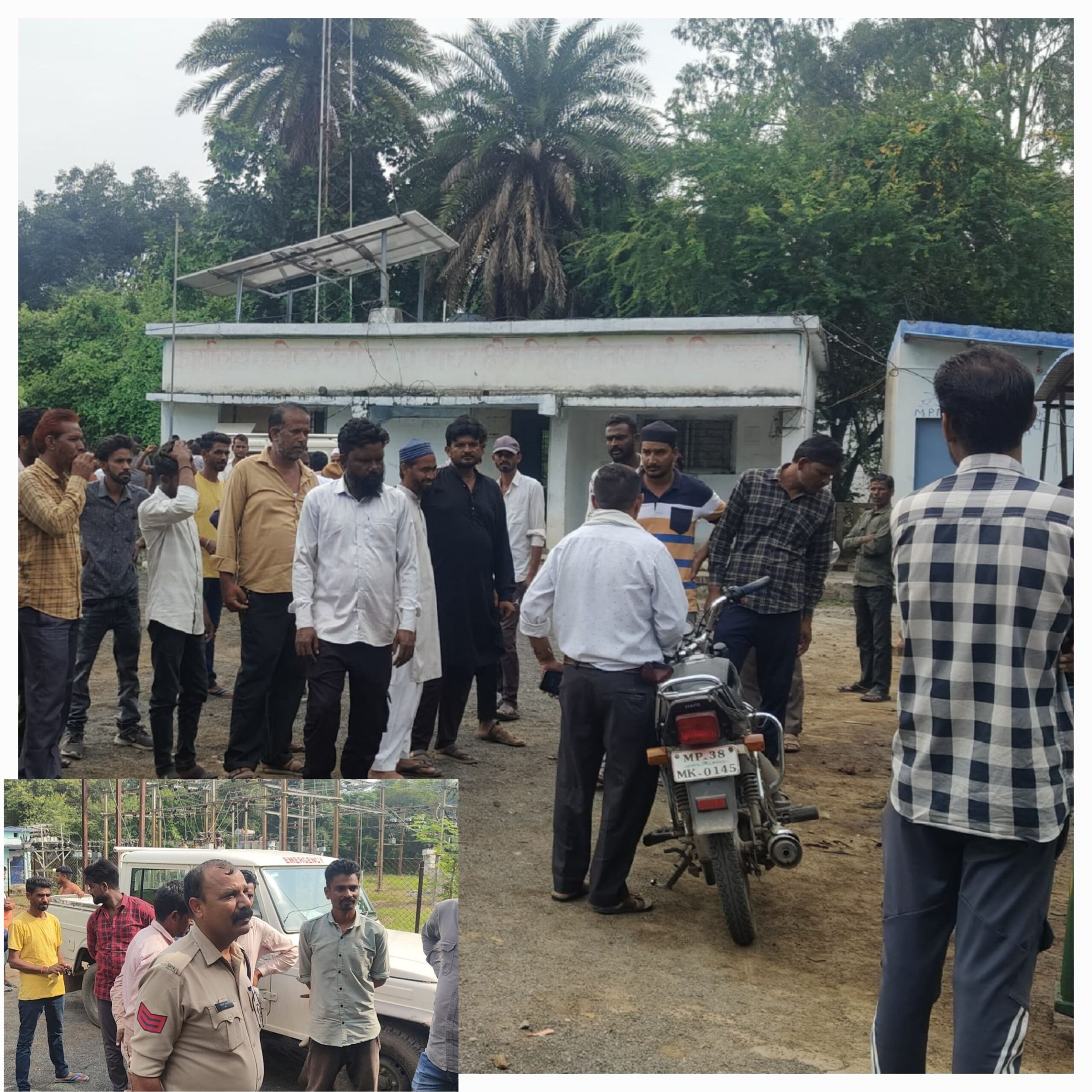 बिजली संकट से तंग किसानों ने किया बिजली कार्यालय का घेराव, कर्मचारियों को बाहर निकाल लगाया ताला