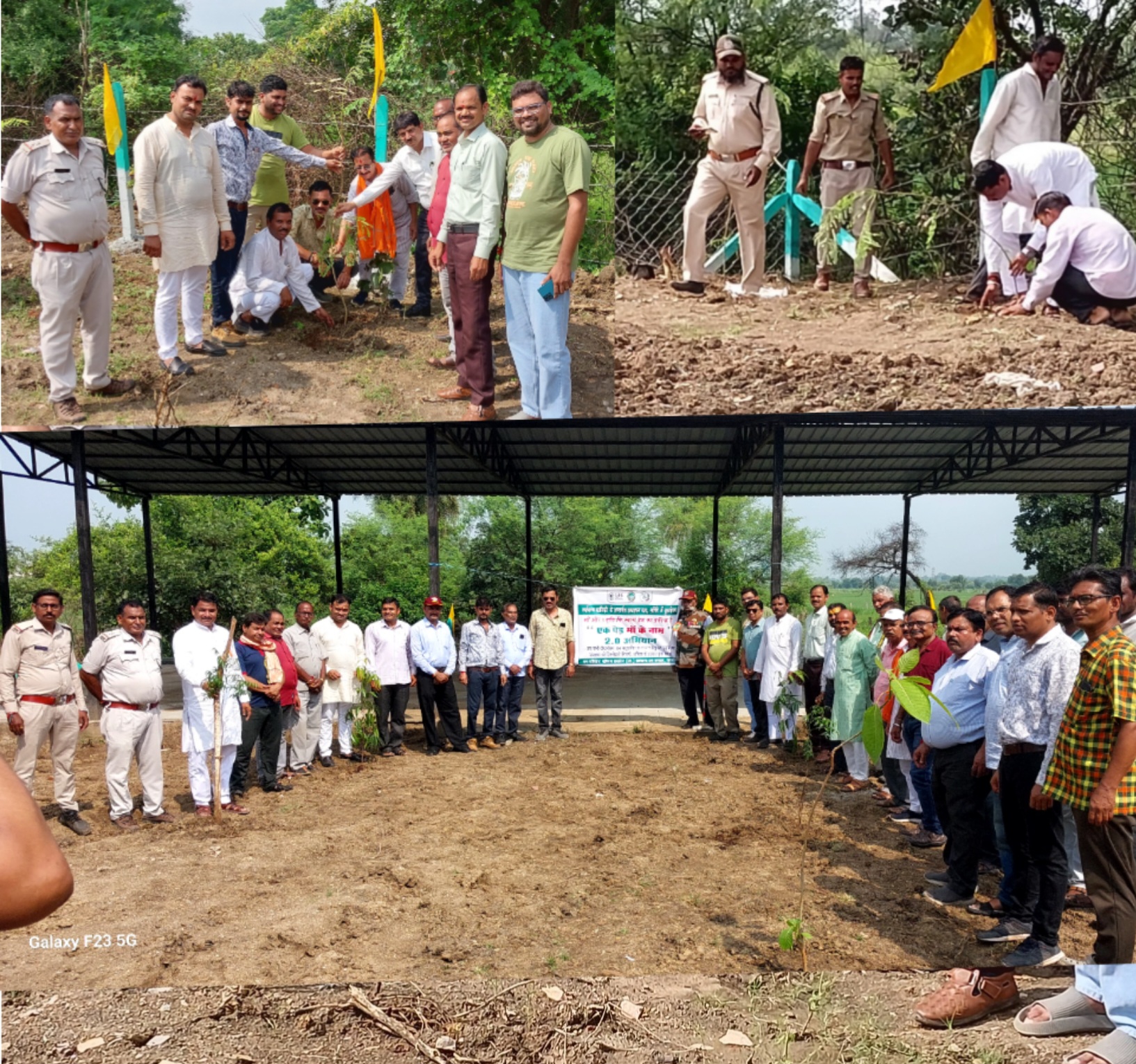 नगर के वार्ड नं 1 के शमशान का हराभरा करने का जिम्मा सम्हाला वनविभाग ने