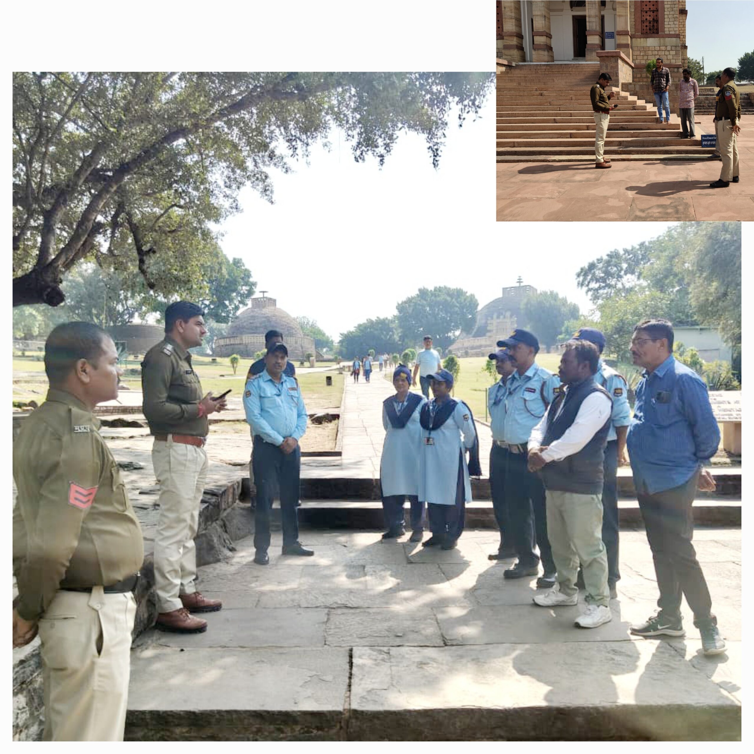 दिल्ली ब्लास्ट के बाद देशभर में हाईअलर्ट, सांची पुलिस हुई सतर्क।