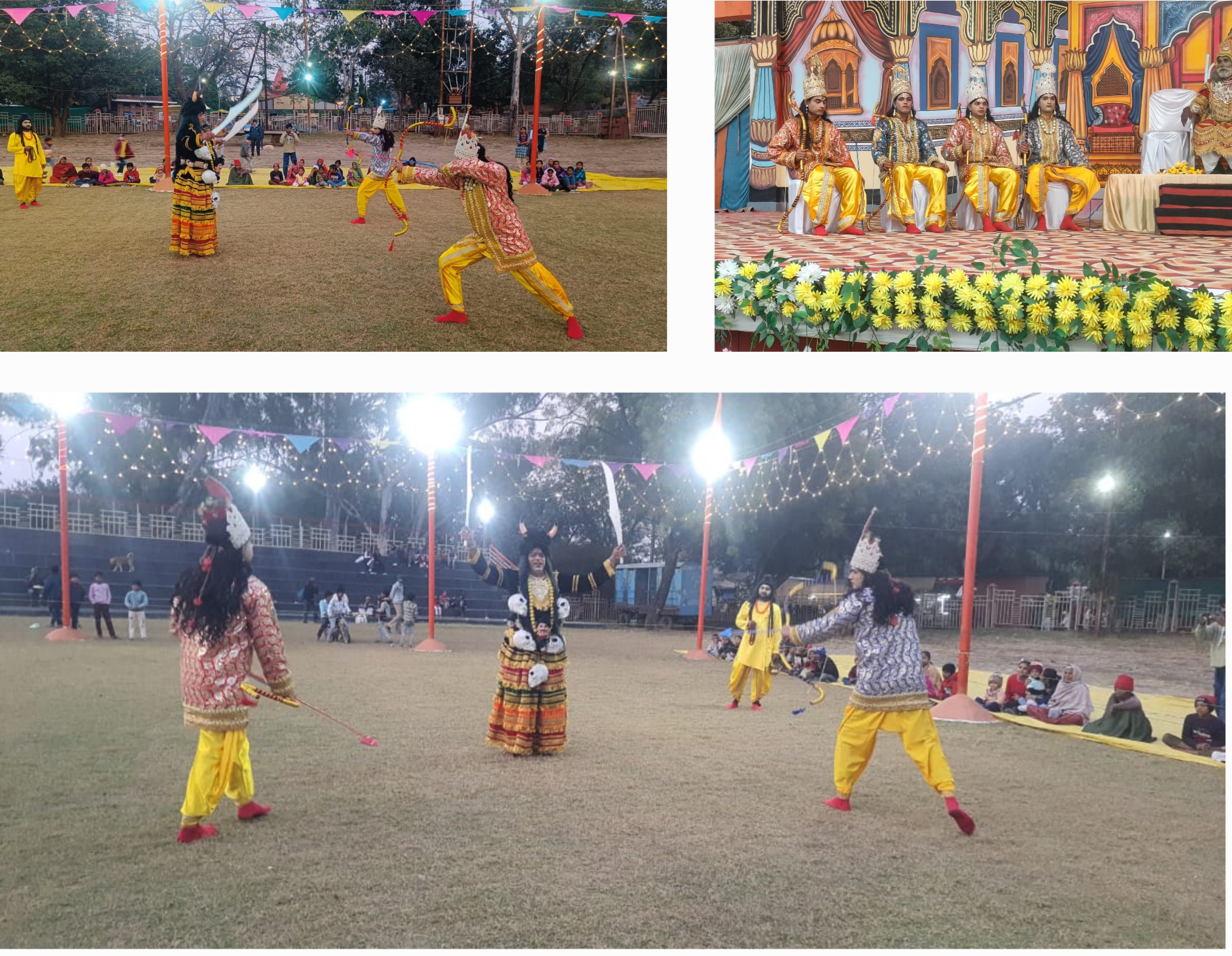 राम जन्म से ताड़का वध तक की लीलाओं ने मोहा मन, रामलीला मैदान जयघोष से गूंजा।सांची में रामलीला के तीसरे दिन विश्वामित्र आगमन, यज्ञ रक्षा और ताड़का वध का हुआ प्रभावशाली मंचन