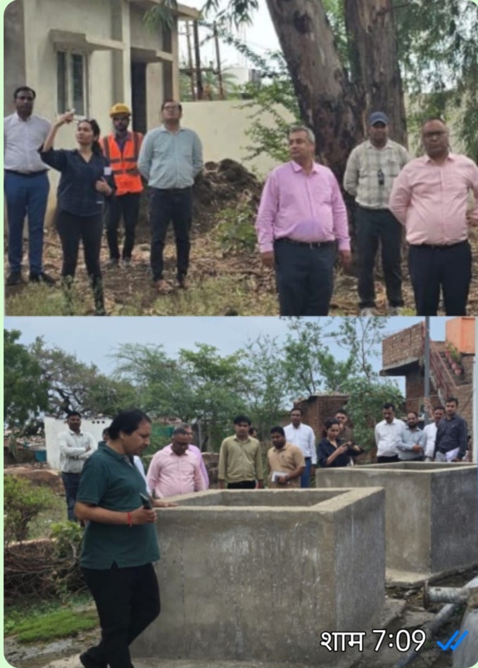 सांची जल प्रदाय योजना के निर्माणाधीन जल शोधन संयंत्र का एडीबी दल ने किया निरीक्षण