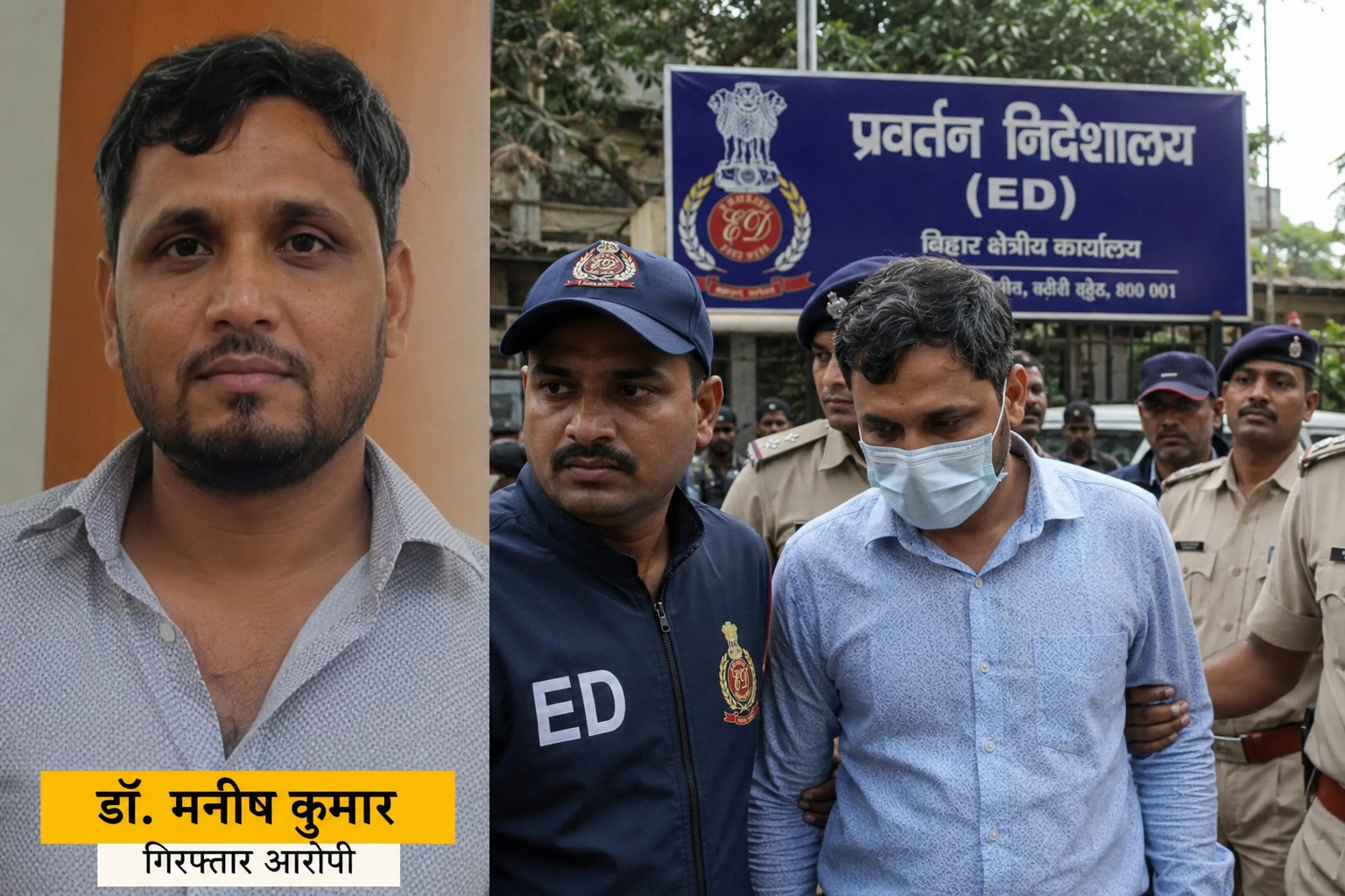 BPSC शिक्षक भर्ती पेपर लीक: सरकारी डॉक्टर डॉ. मनीष कुमार गिरफ्तार, करोड़ों की वसूली का आरोप