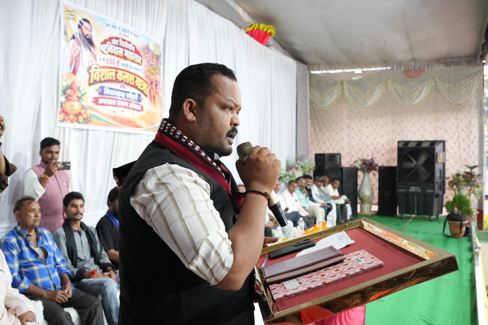 विधायक शरद कोल के नेतृत्व में निकली विशाल समरसता संकल्प यात्रा