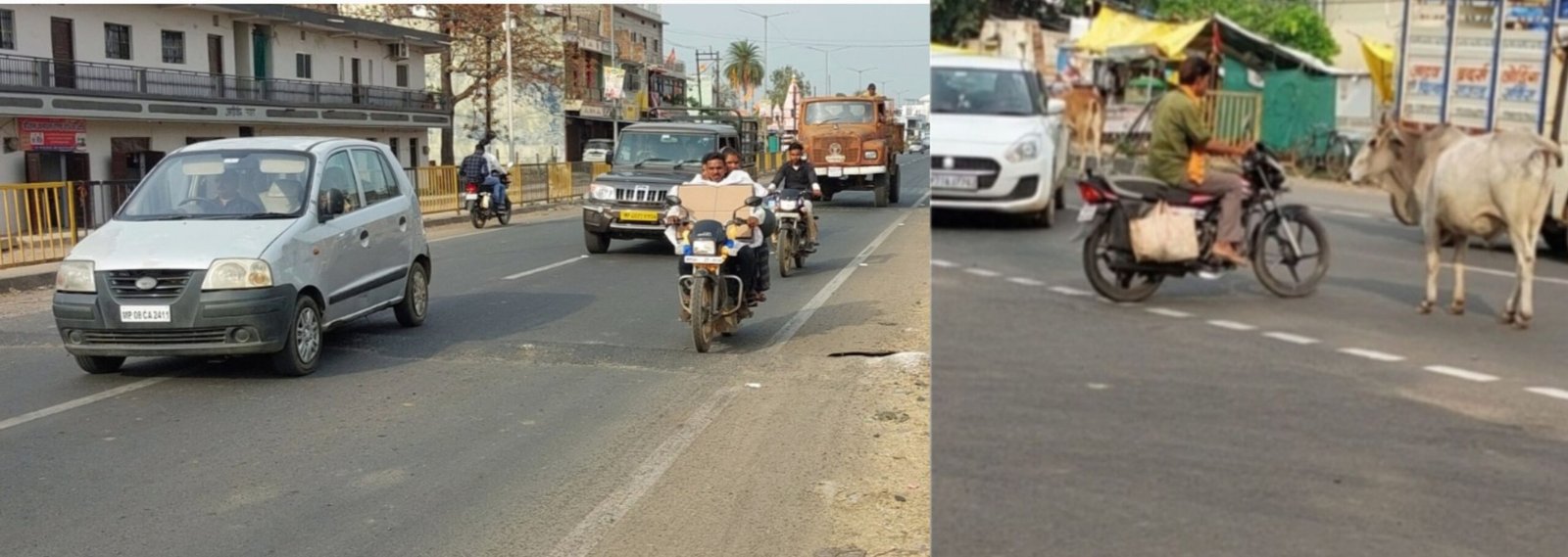 राष्ट्रीय राजमार्ग पर हजारों वाहनों की आवाजाही, व्यस्त चौराहे पुलिस विहीनसड़क पार करना बना चुनौती, विद्यार्थी, स्थानीय नागरिक और पर्यटक रहते हैं दुर्घटना की आशंका में